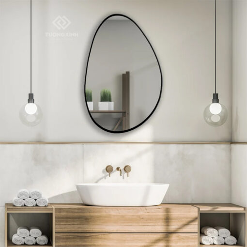 Gương viền nhôm decor trang trí nội thất GC215