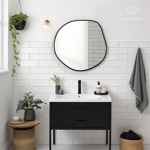 Gương viền nhôm decor trang trí nội thất GC201