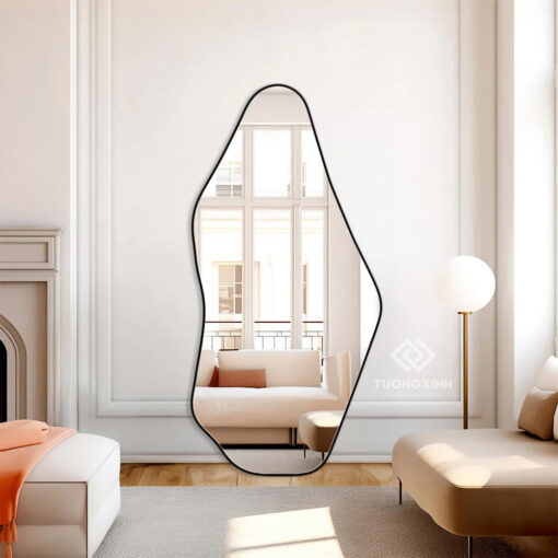 Gương viền nhôm decor trang trí nội thất GC229