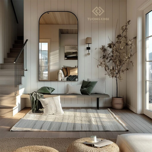 Gương viền nhôm trang trí nội thất GC235