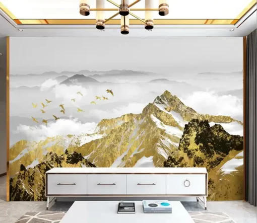 Tranh dán tường 3D khổ lớn phong cảnh nghệ thuật TDT486