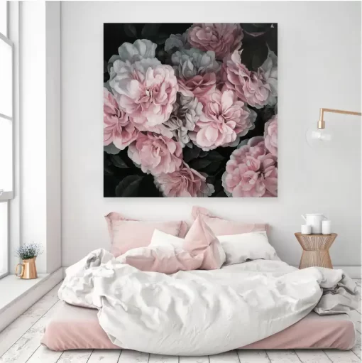 Tranh dán tường 3D khổ lớn hoa mẫu đơn TDT493