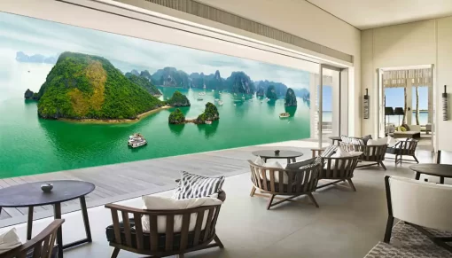 Tranh dán tường khổ lớn phong cảnh vịnh hạ long TDT319