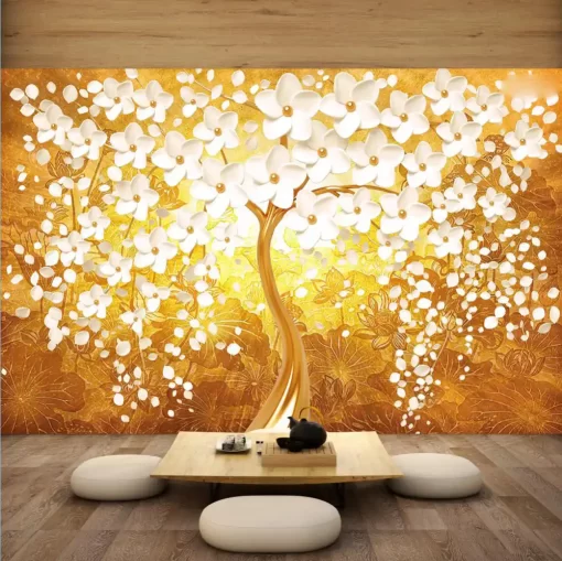 Tranh dán tường 3D khổ lớn cây nghệ thuật TDT506