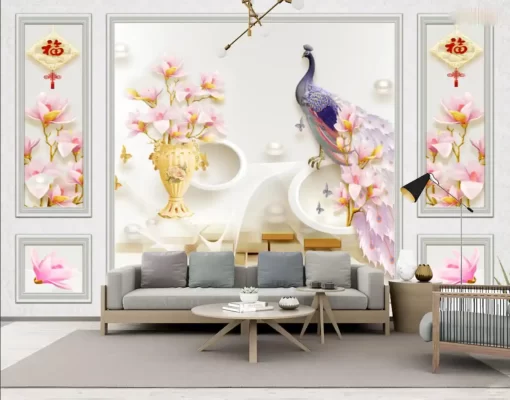 Tranh dán tường 3D khổ lớn công thành danh toại TDT510