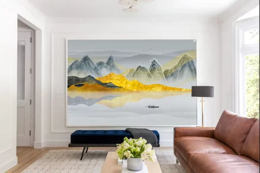 Tranh dán tường 3D khổ lớn phong cảnh nghệ thuật nghệ thuật TDT542