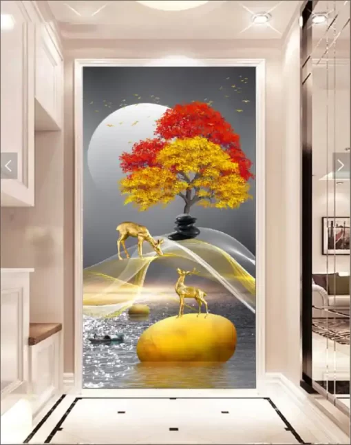 Tranh dán tường khổ lớn phong cảnh nghệ thuật TDT325