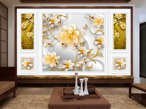 Tranh dán tường 3D khổ lớn công thành danh toại TDT568