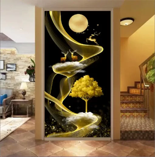 Tranh dán tường khổ lớn phong cảnh nghệ thuật TDT326