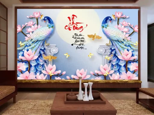 Tranh dán tường khổ lớn công thành danh toại TDT304