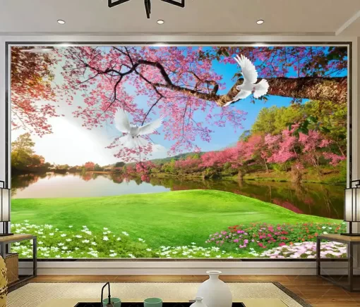 Tranh dán tường khổ lớn phong cảnh TDT349