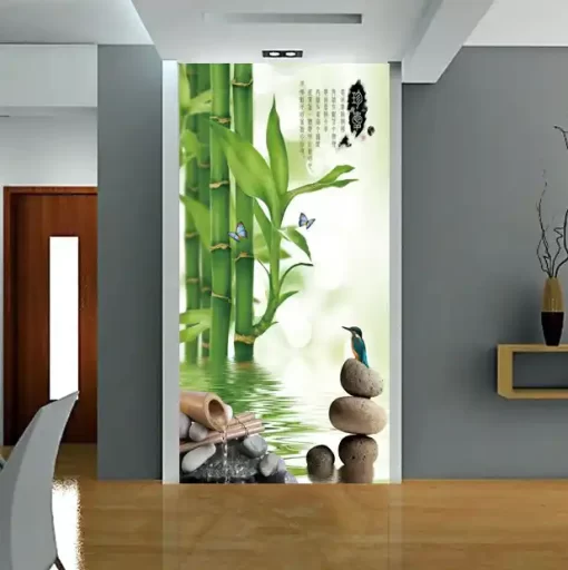 Tranh dán tường khổ lớn cành trúc 3D TDT359