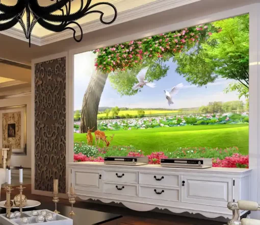 Tranh dán tường khổ lớn phong cảnh thiên nhiên TDT365