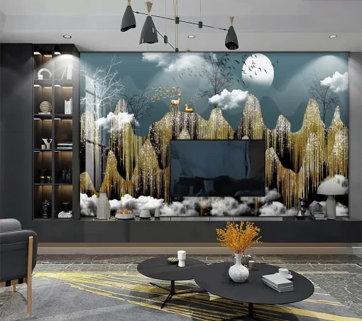 Tranh pvc tráng gương ốp tường TC16