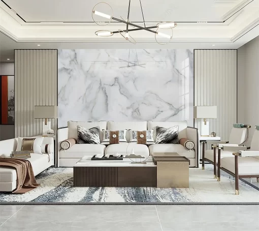 Tranh pvc tráng gương ốp tường vân đá TC841