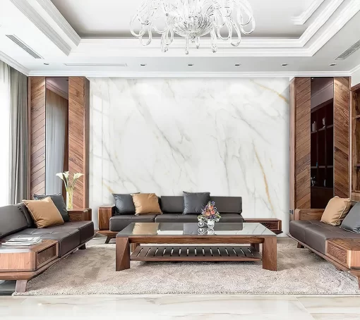 Tranh pvc tráng gương ốp tường vân đá TC933