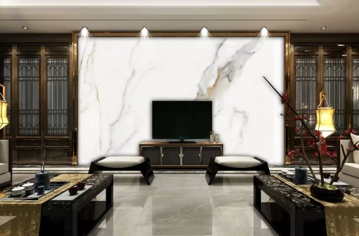 Tranh pvc tráng gương ốp tường vân đá TC779