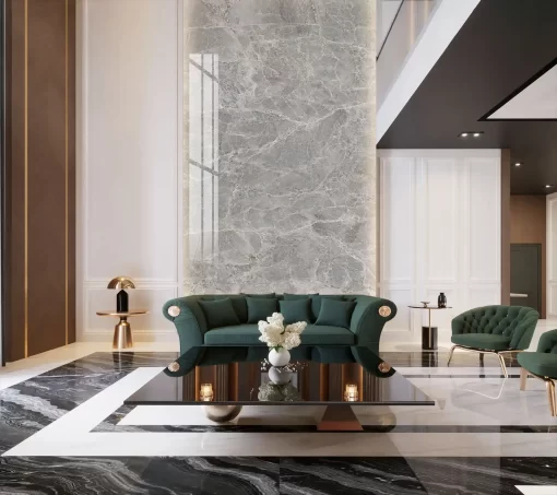 Tranh pvc ốp tường vân đá thông tầng TC416