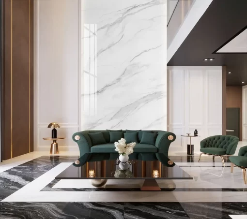 Tranh pvc ốp tường vân đá thông tầng TC425