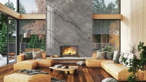 Tranh pvc ốp tường vân đá thông tầng TC452