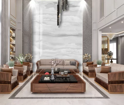 Tranh pvc ốp tường vân đá thông tầng TC144