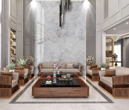 Tranh pvc ốp tường vân đá thông tầng TC167