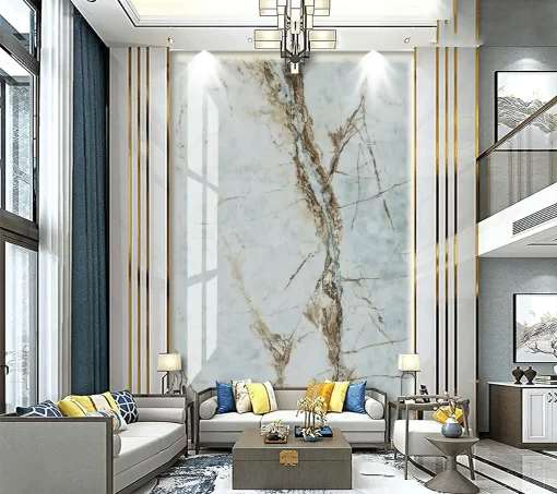 Tranh pvc ốp tường vân đá thông tầng TC171