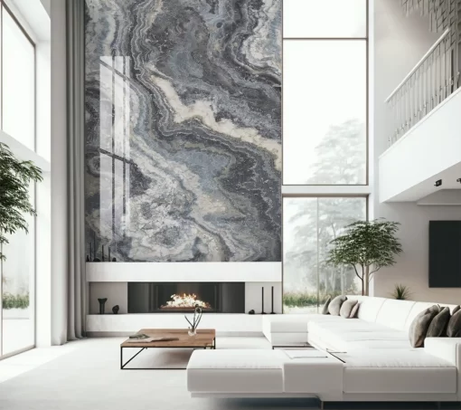 Tranh pvc ốp tường vân đá thông tầng TC190