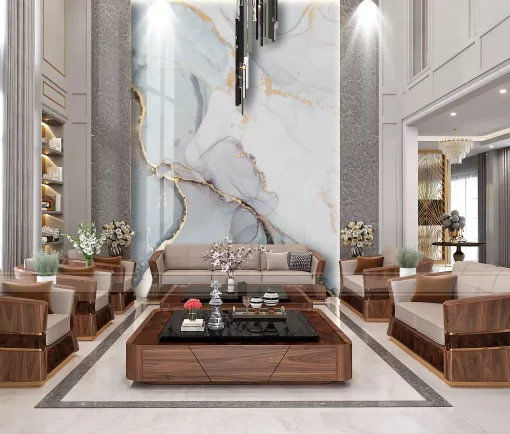 Tranh pvc ốp tường vân đá thông tầng TC263