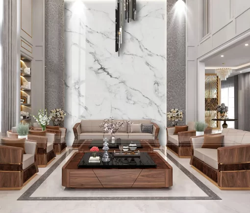 Tranh pvc ốp tường vân đá thông tầng TC289