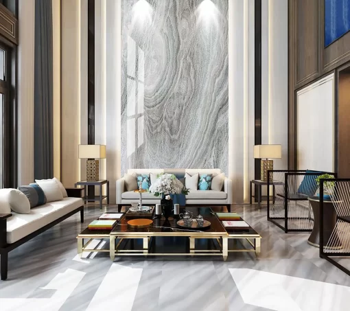 Tranh pvc ốp tường vân đá thông tầng TC304