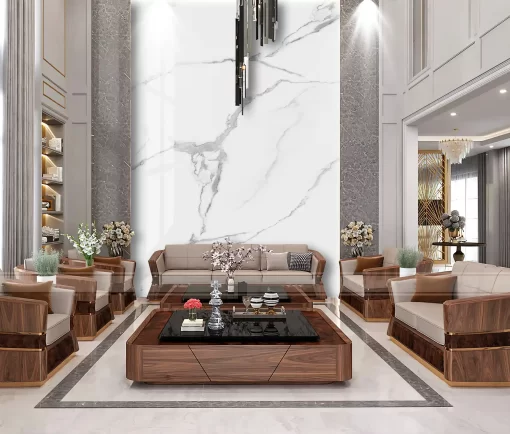 Tranh pvc ốp tường vân đá thông tầng TC310