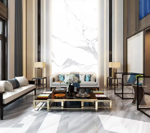 Tranh pvc ốp tường vân đá thông tầng TC327