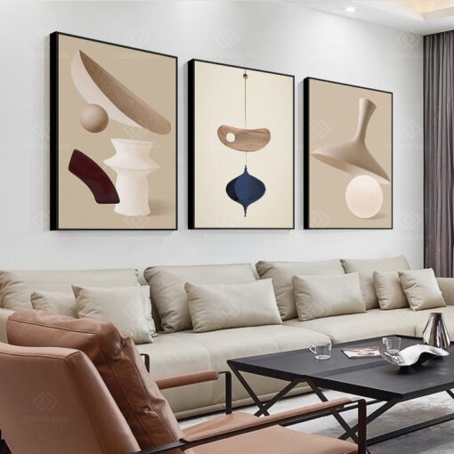 Tranh trừu tượng trang trí phòng khách TG3973