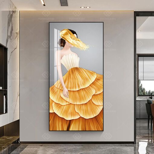 Tranh cô gái trừu tượng nghệ thuật TG3918