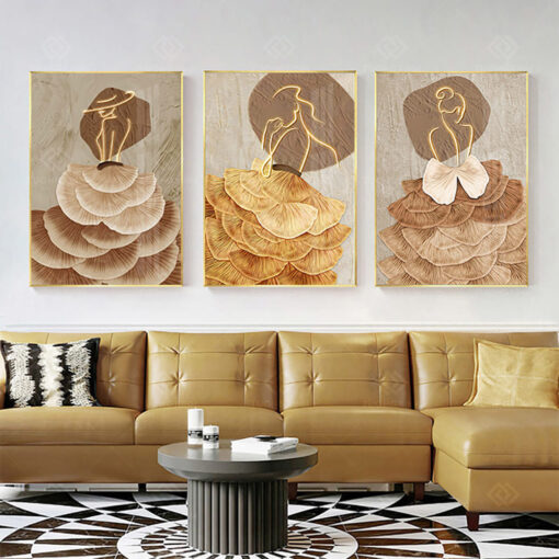 Tranh trừu tượng trang trí phòng khách TG3897