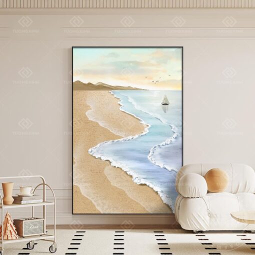Tranh phong cảnh biển trừu tượng nghệ thuật TG3880