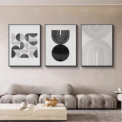 Tranh trừu tượng trang trí phòng khách TG3899