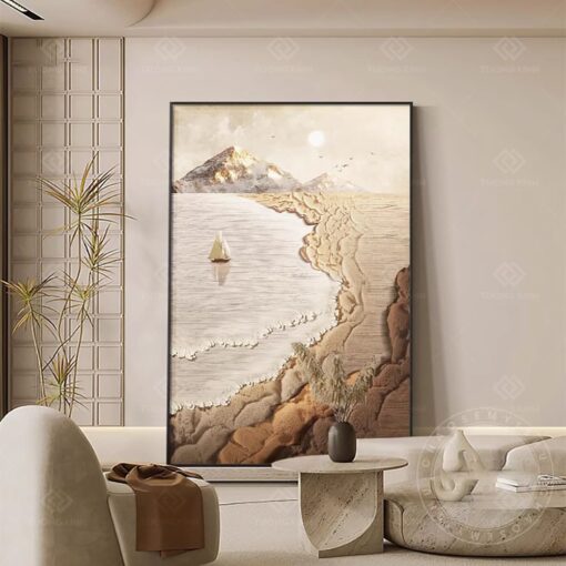Tranh phong cảnh biển trừu tượng nghệ thuật TG3884