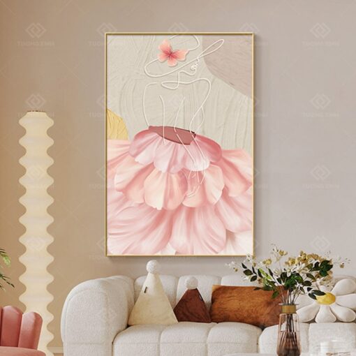 Tranh cô gái trừu tượng nghệ thuật TG3932