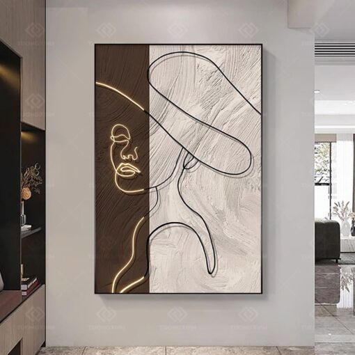 Tranh cô gái trừu tượng nghệ thuật TG3889