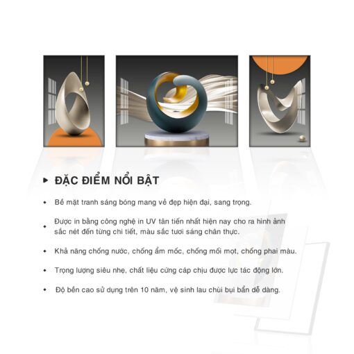 Tranh trừu tượng nghệ thuật TG3877 - Ảnh 3