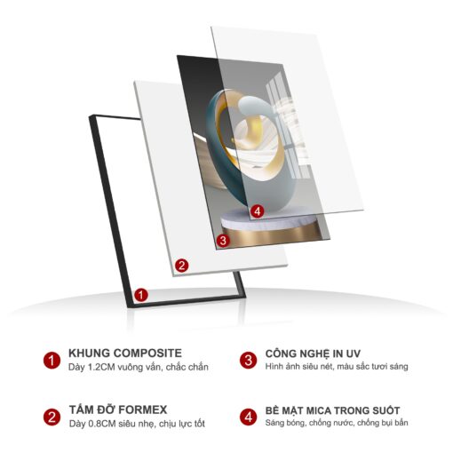 Tranh trừu tượng nghệ thuật TG3877 - Ảnh 2