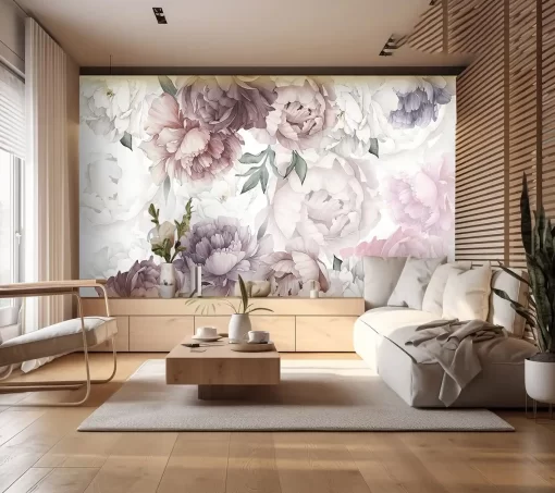 Tranh pvc tráng gương ốp tường bông hoa nghệ thuật TC1751