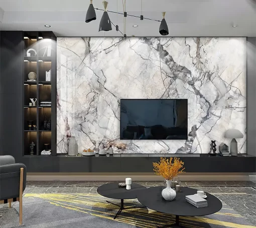 Tranh pvc tráng gương ốp tường vân đá TC1767