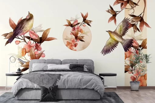 Tranh dán tường 3D phong cách indochine TDT693