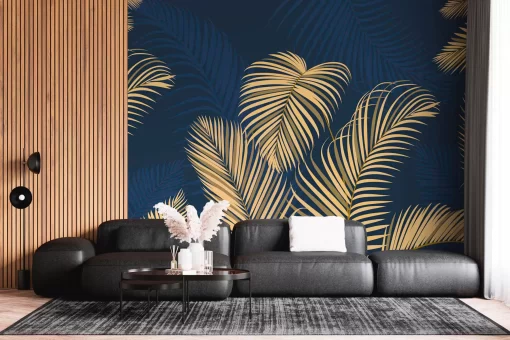 Tranh dán tường 3D lá cây nghệ thuật TDT700