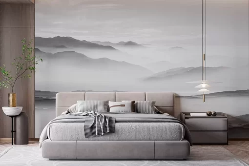 Tranh dán tường 3D phong cảnh đồi núi TDT716