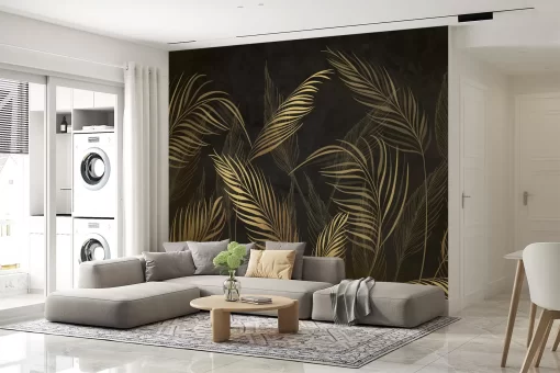 Tranh dán tường 3D lá cây nghệ thuật TDT717