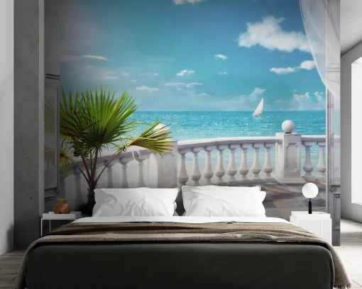 Tranh dán tường 3D phong cảnh biển TDT756